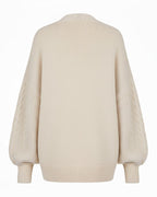 Embroidered Knit Cardigan for Women