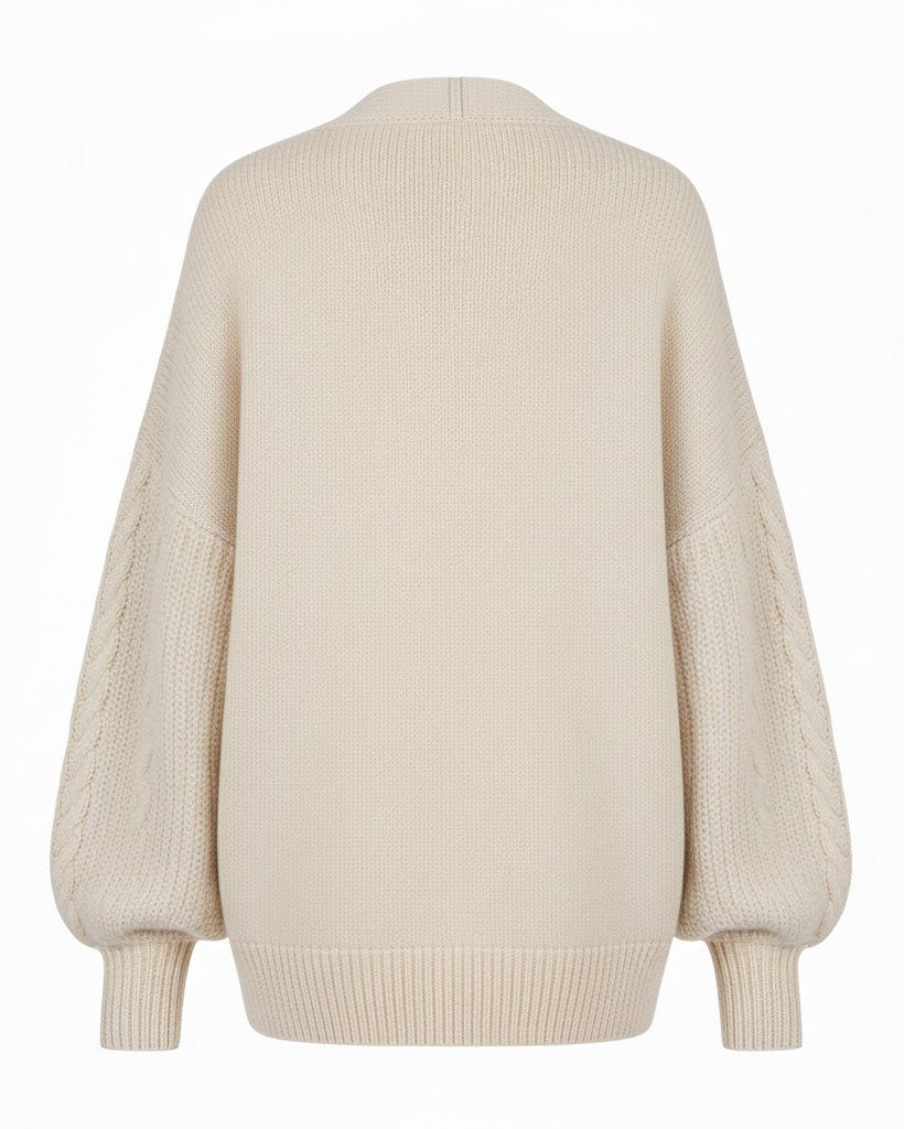 Embroidered Knit Cardigan for Women