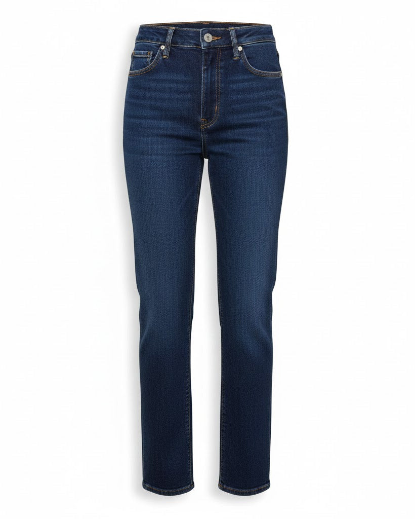 High-Waist Straight-Leg Jeans for Women